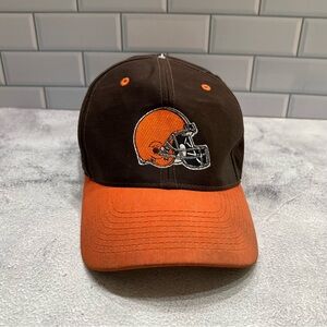 VIntage Logo Atheletic NFL Football Cleveland Browns Snap Back w/ Fiber Optics